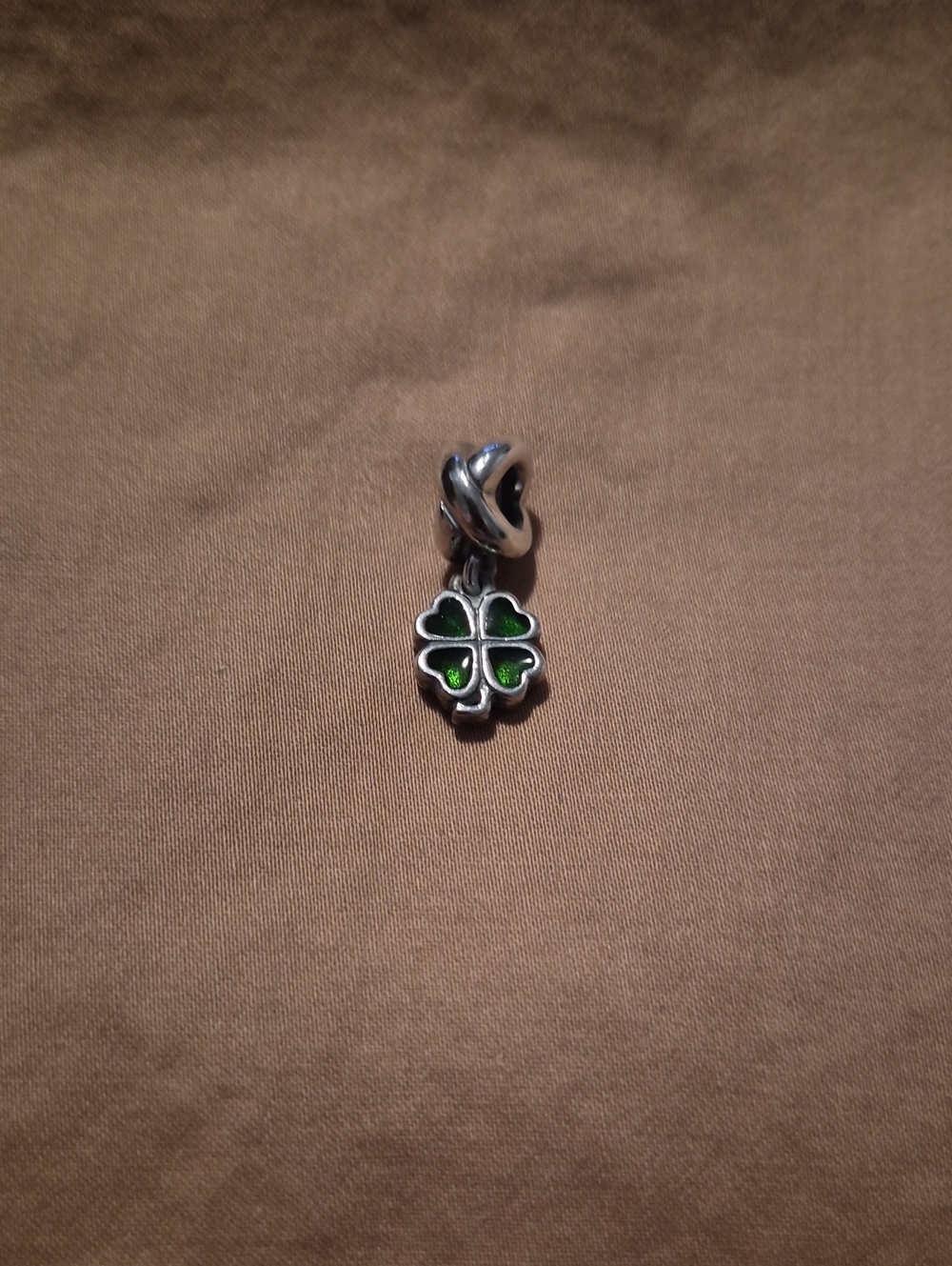 Pandora Silver Four-Leaf Clover Shamrock Charm